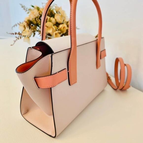 Michael Kors Purse Carmen Medium Flap Satchel shoulder bag new - Picture 3 of 10